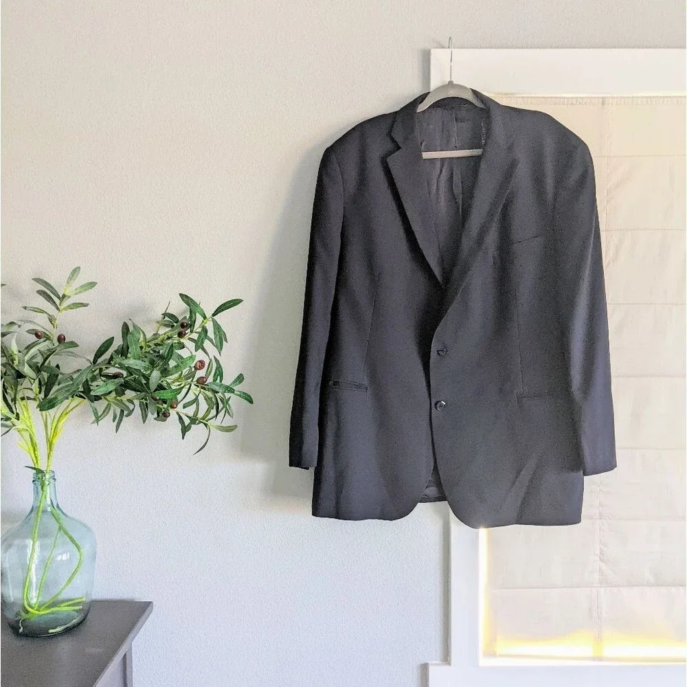 Brooks Brothers Suit Jacket 50R Black Men's Office Corporate Work